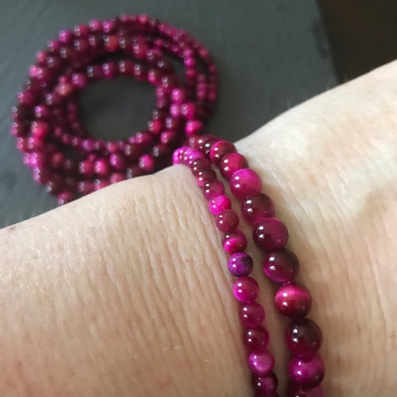 Gorgeous Cherry Tigers eye bracelets - Picture 3 of 5
